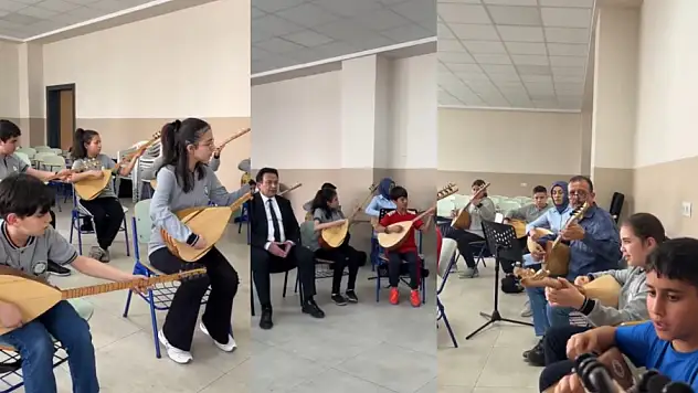 Öğrenciler, Vali Çiçek için bakın hangi türküyü seslendirdi