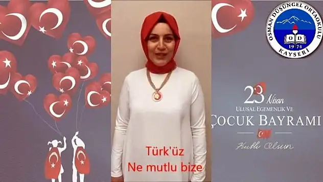 Öğrencilerin sesiyle öğretmenlerden 23 Nisan mesajı