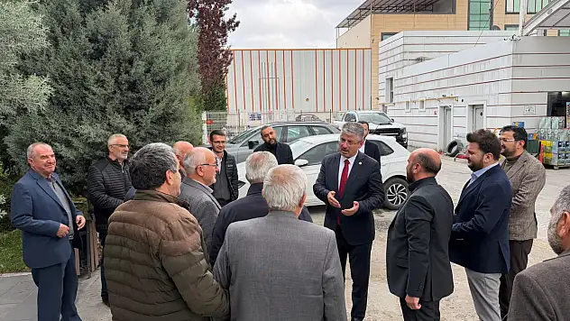 OSB'de hareketli gün! AK Partili Vekil sanayicilerle bir arada