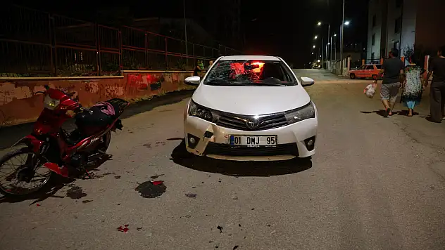 Otomobil ile motosiklet çarpıştı: 2 çocuk yaralandı