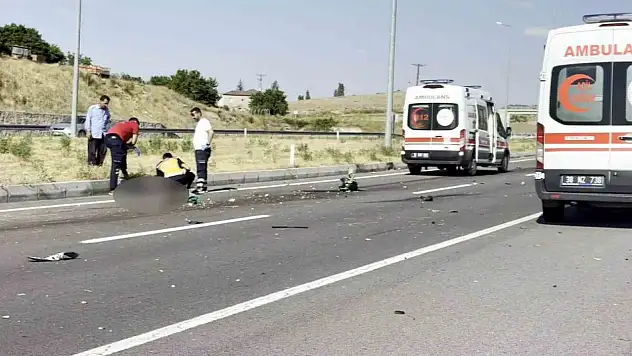 Kayseri'de motosiklet kazası can aldı
