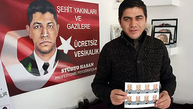 Şehit aileleri ve gazilere biometrik fotoğraf desteği