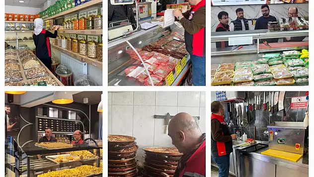 Pastanelerden marketlere her yer didik didik denetleniyor