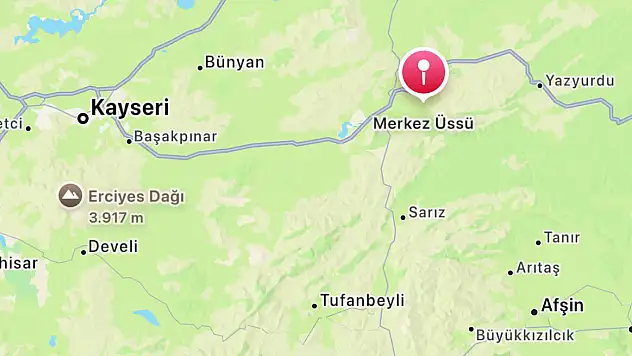 Pınarbaşı'da küçük bir deprem daha!