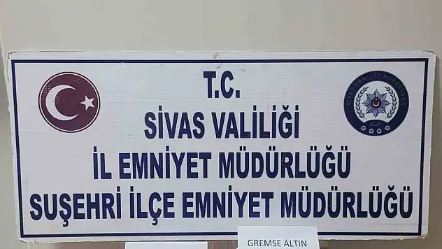 Piyasa değeri 1 milyon lira olan sahte altın ele geçirildi