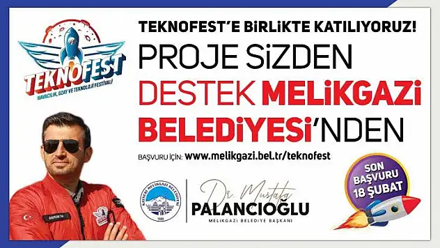 Proje gençlerden destek Melikgazi'den