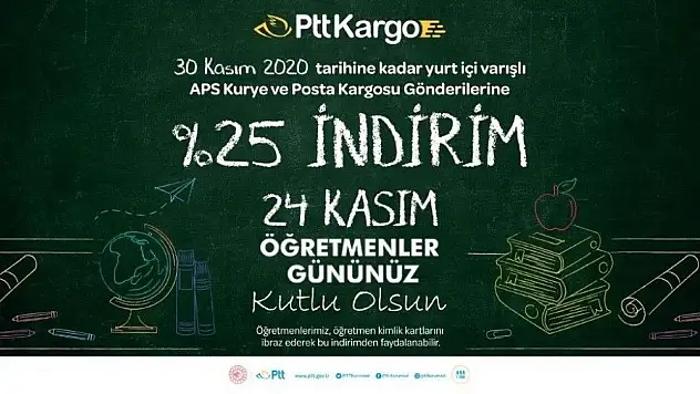 PTT'den Öğretmenler Günü'ne özel indirim sürprizi