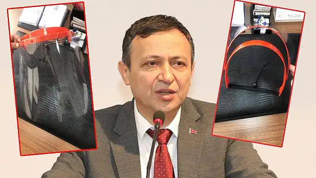 Rektör'den sağlık çalışanlarına 'siperli maske' müjdesi