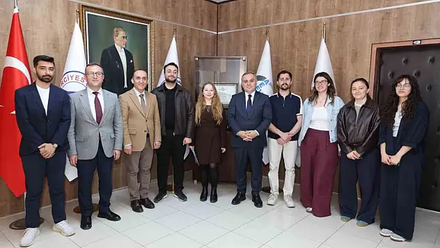 ERÜ'DE önemli buluşma: Rektör ve Evea Kulubü aynı masada