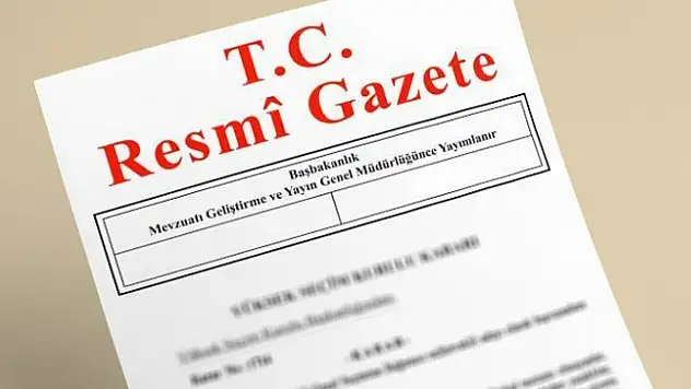Resmi Gazete'de bugün ne var?