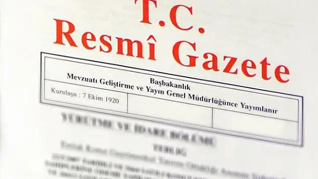 Resmi Gazete'de bugün neler var?