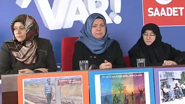 Saadet Partili kadınlardan engelliler için çağrı
