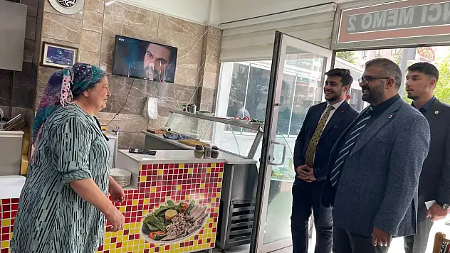 Saadet Partisi Talas, Yenidoğan esnafı ve vatandaşlarla buluştu