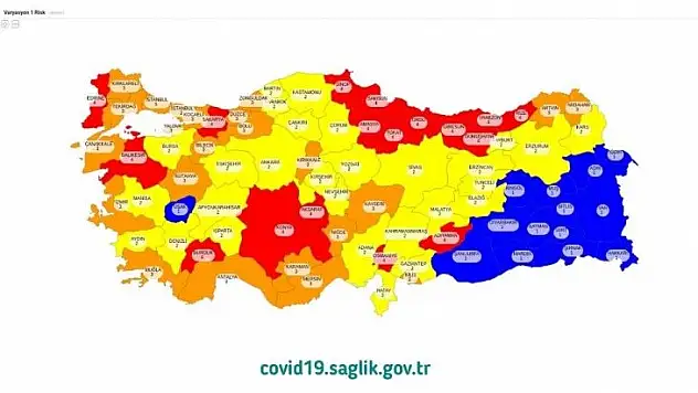 İşte risk haritası