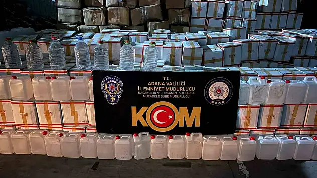 21 bin litre sahte içki ele geçirildi