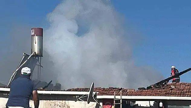 Yangında ahır kullanılamaz hale geldi
