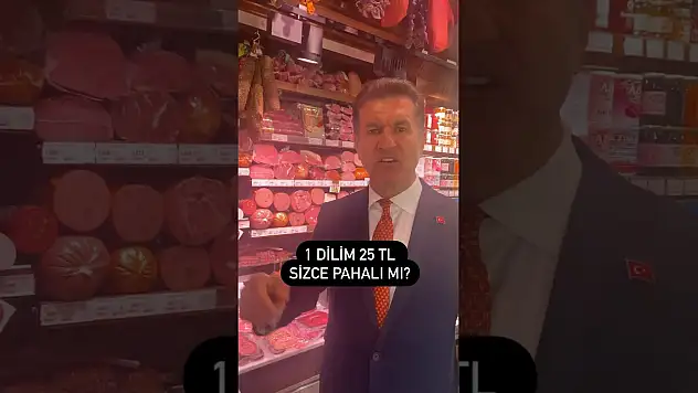 Sarıgül'den dikkat çeken pastırma tepkisi!