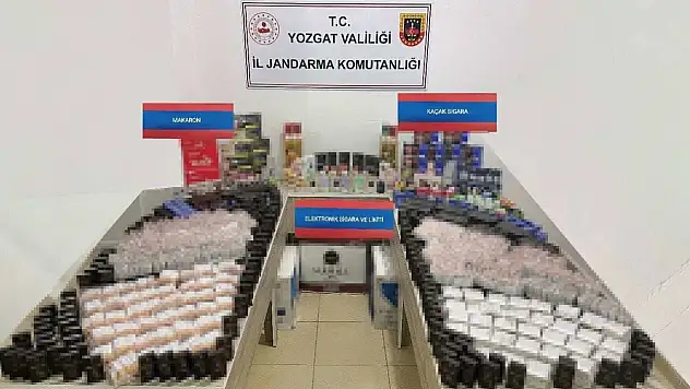 17 bin 800 adet makaron ele geçirildi