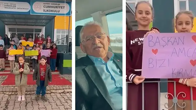 Sarıoğlanlı minikler Başkan Büyükkılıç'tan bakın ne istedi!