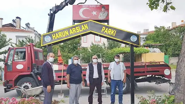 Şehidin ismi bu parkta yaşayacak