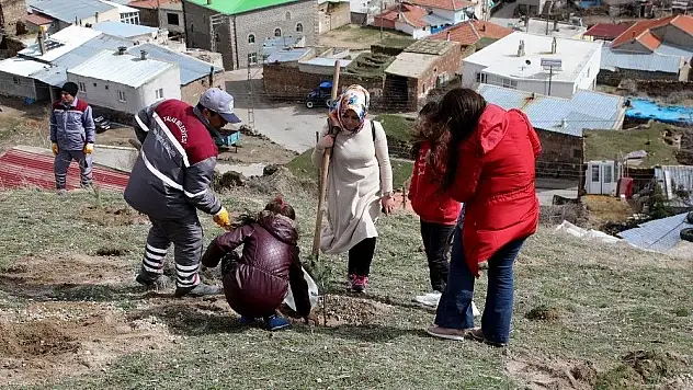 Şehitler için Kepez'e fidan dikildi