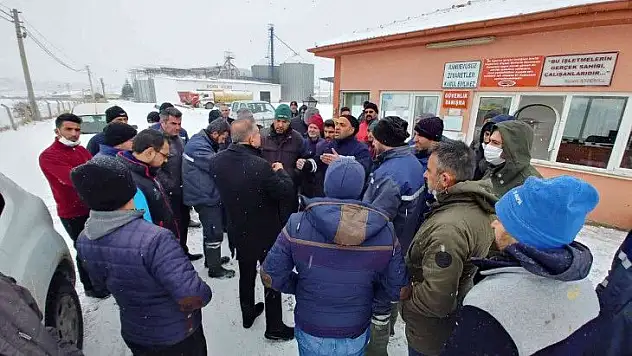 Kayseri'de işçi eylemi!