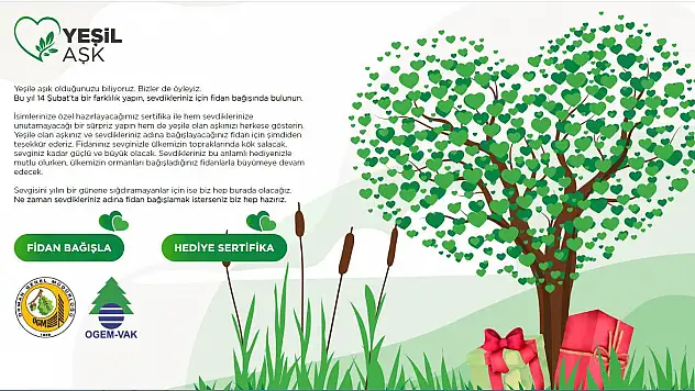 Sevgililer Gününe özel hediye: Fidan!
