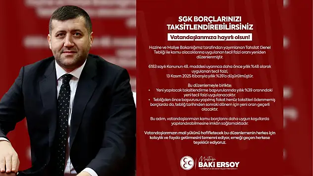 SGK borcu olanlara müjde! Tecil faizi 9 puan düşürüldü