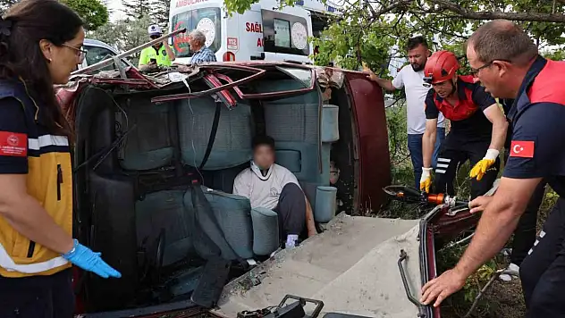 Sınav yolunda kaza!