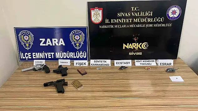 Sivas'ta uyuşturucu operasyonu