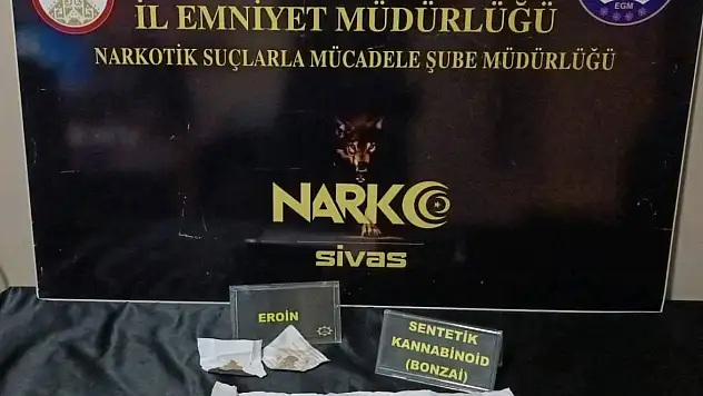 Sivas'ta narkotik operasyonu!