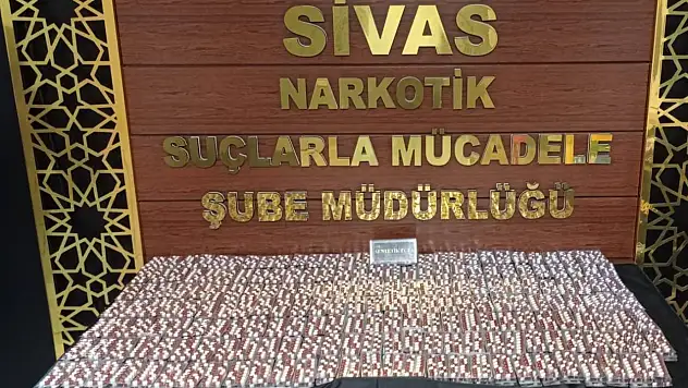 Sivas'ta tarihi eser ve uyuşturucu operasyonu