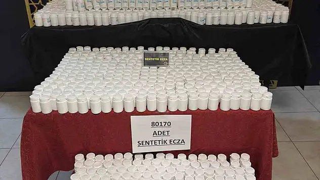 Yılbaşı öncesi narkotik operasyonu! 80 bin adet ele geçirildi