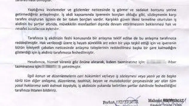 SKANDAL GEREKÇE