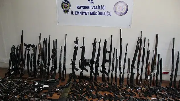 Son 3 ayda 304 adet silah ele geçirildi