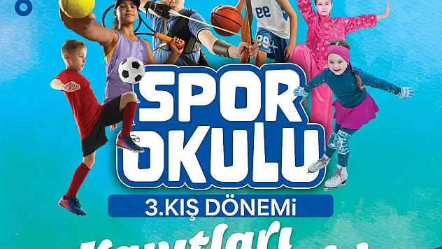 3. Kış Dönemi Spor Okulu kayıtları başladı.