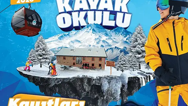 Yetişkinler için kayak okulu Erciyes'te başlıyor