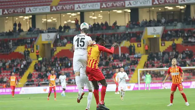 Kayserispor 1-1 eriyor
