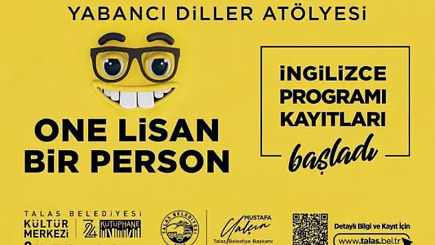 Talas Belediyesi'nden İngilizce kursu