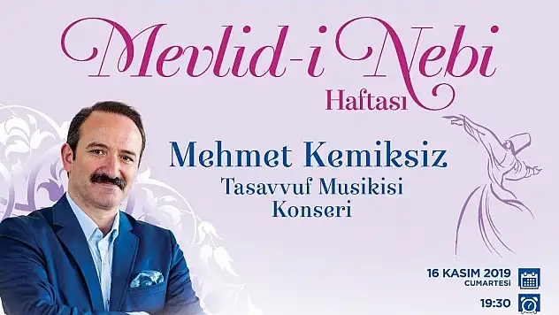 Talas Belediyesi'nden Mevlid-i Nebi Konseri