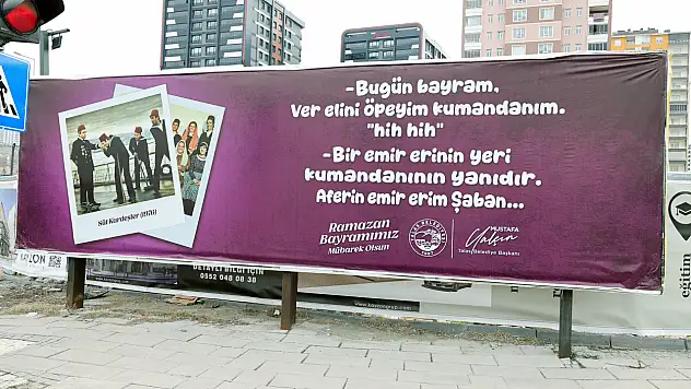 Talas Belediyesi'nin billboardları gülümsetti!