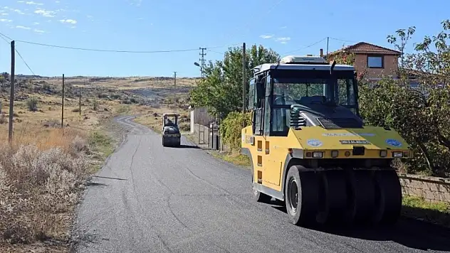 Talas'ın kırsalında asfalt atağı