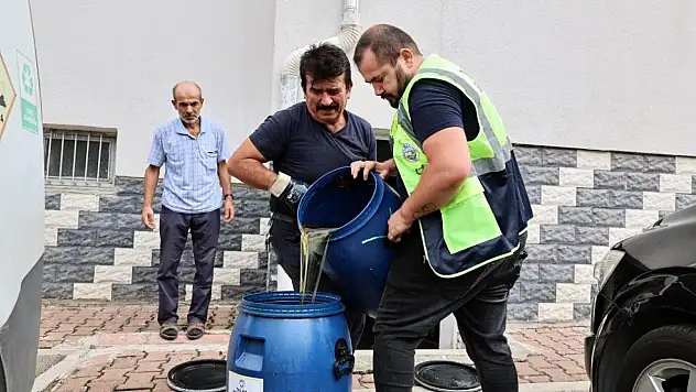 Talas'ta atık yağ projesi! Getirene hediye
