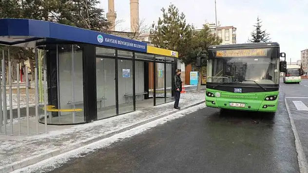 Talas'ta kırsal için aktarma durağı!