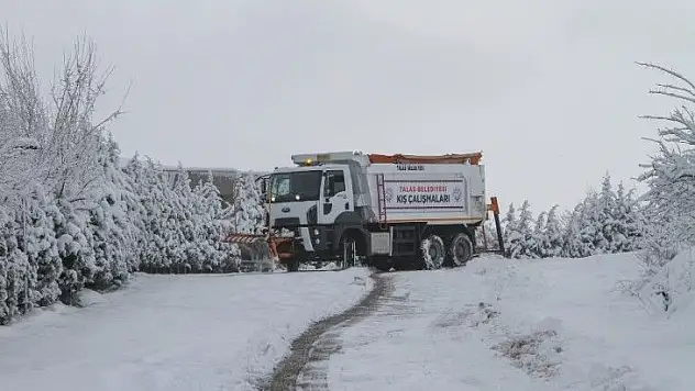Talas'ta kar alarmı!