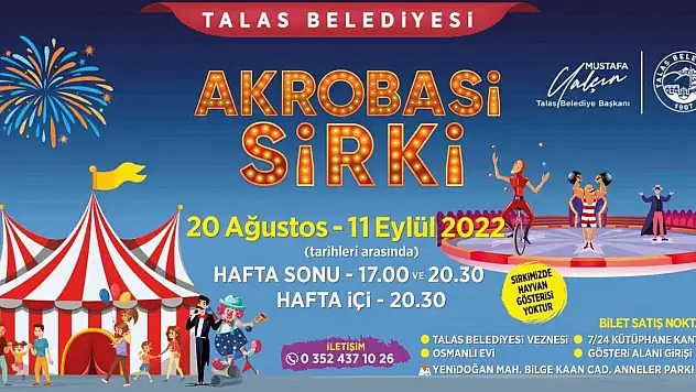 Talas'ta Sirk Heyecanı