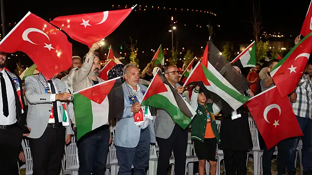 Talas'ta vatandaşlar Gazze için bir araya geldi!