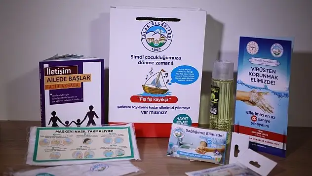 Talas'ta vatandaşlara hijyen çantası