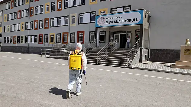 Talas'taki okullarda tüm önlemler alındı