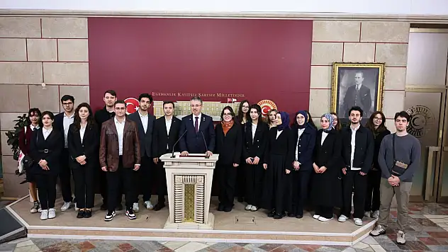 TBMM'de Kayserili misafirler! Şaban Çopuroğlu ile bir araya geldiler